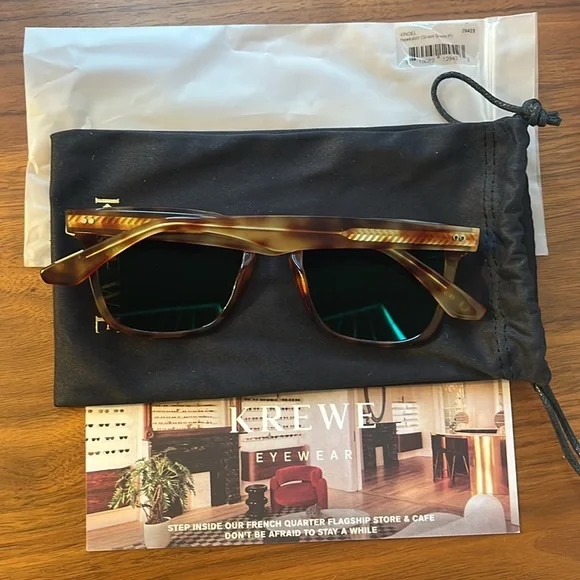 NWOT KREWE Polarized Vindel Hawksbill Sunglasses - Picture 7 of 13